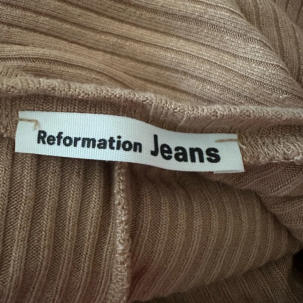 Reformation Elegant Beige Long Sleeve Dress Size S - Picture 5 of 5